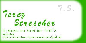 terez streicher business card